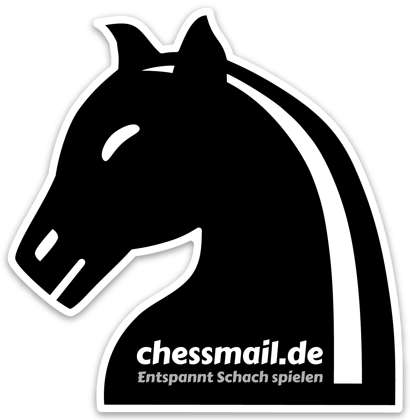 Großer chessmail Aufkleber aus Vinyl